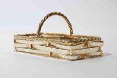 Italian Silverplate Serving Basket by Bologna Silverplate, 1960s