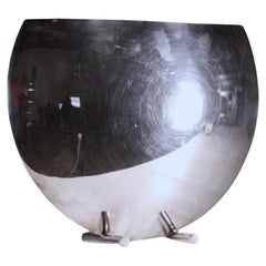 Italian Silverplated Vase By Fratelli Cassetti.c1970, Design Ennio Pasini