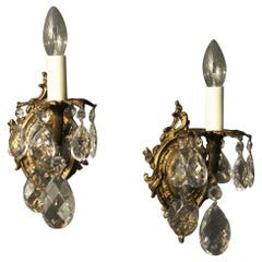 Italian Single Arm Bronze Antique Wall Lights Italian Single Arm Bronze Antique Wall Lights