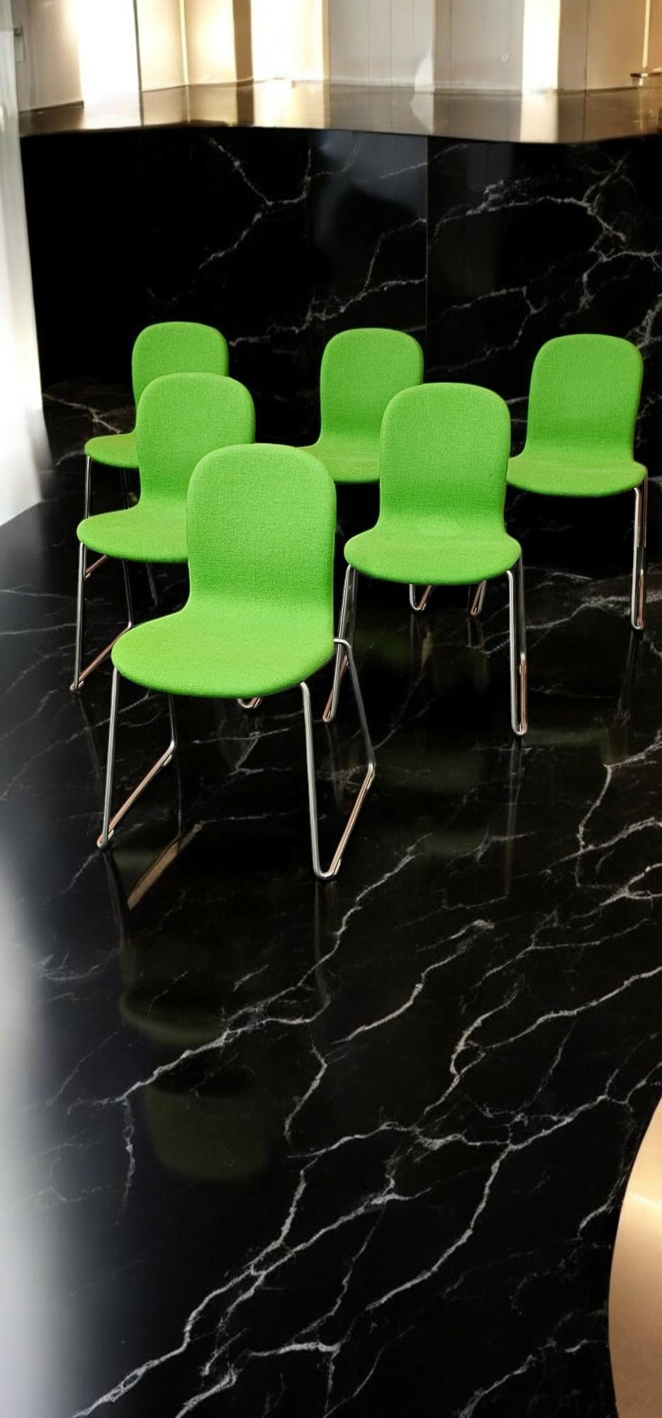 Italian Six Chairs Tate Soft designed by Jasper Morrison for Cappellini, 2010 10