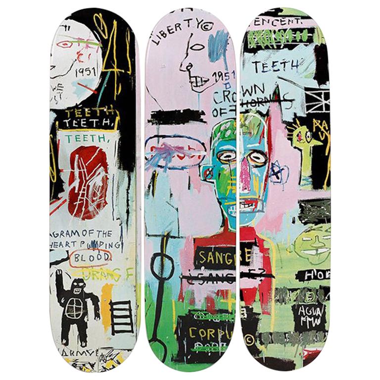 Italian Skateboard Decks after Jean-Michel Basquiat