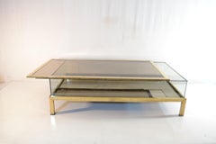 Italian Sliding Top Coffee Table, 1970s