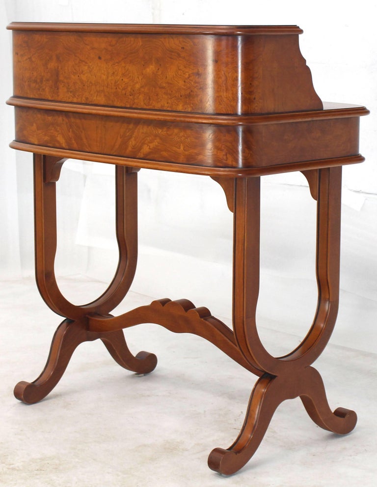 Italian Small Burl Wood Ladies Desk with Chair at 1stDibs | small ...