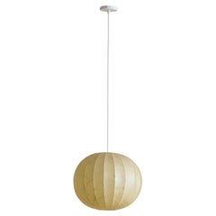 Italian Small Round Cocoon Pendant, 1960s