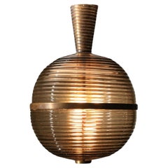 Italian smoked glass chandelier by Venini 30's murano