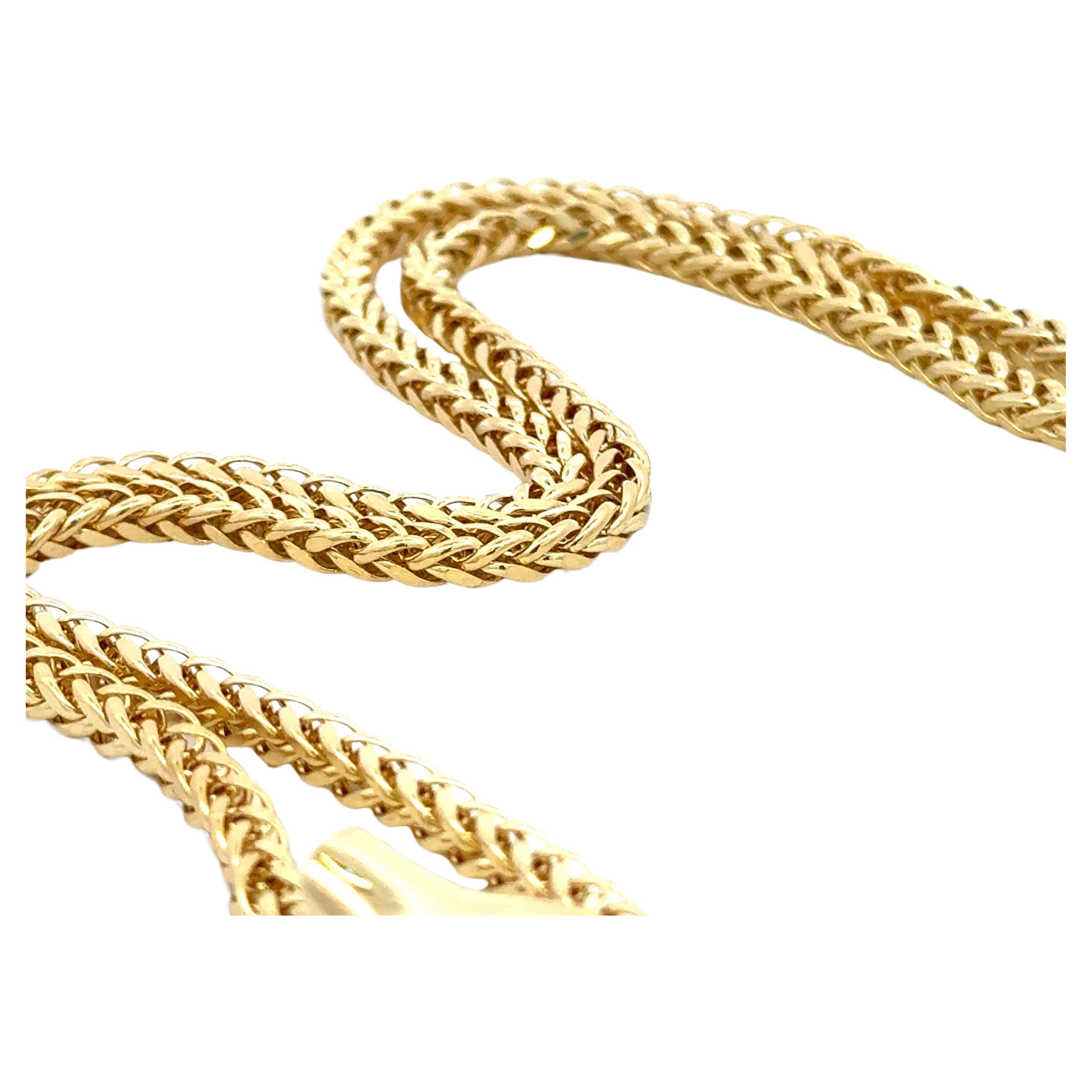 Verstellbare italienische Lariat-Halskette mit Schlangenmotiv aus 14 Karat Gelbgold 15 Gramm im Angebot 3