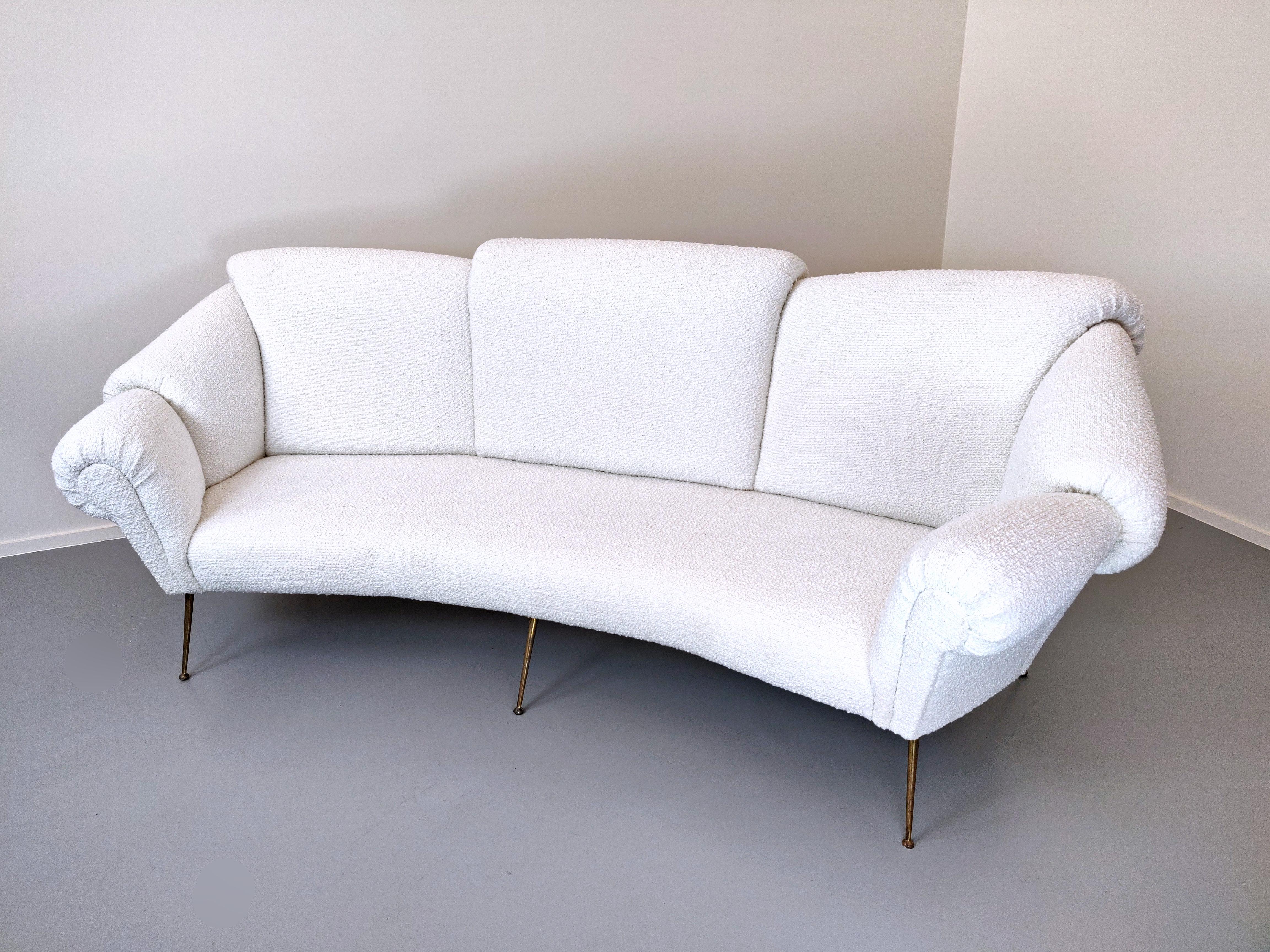 Italian Mid-Century Modern Sofa Attributed to Giacomo Balla, 1950s 9
