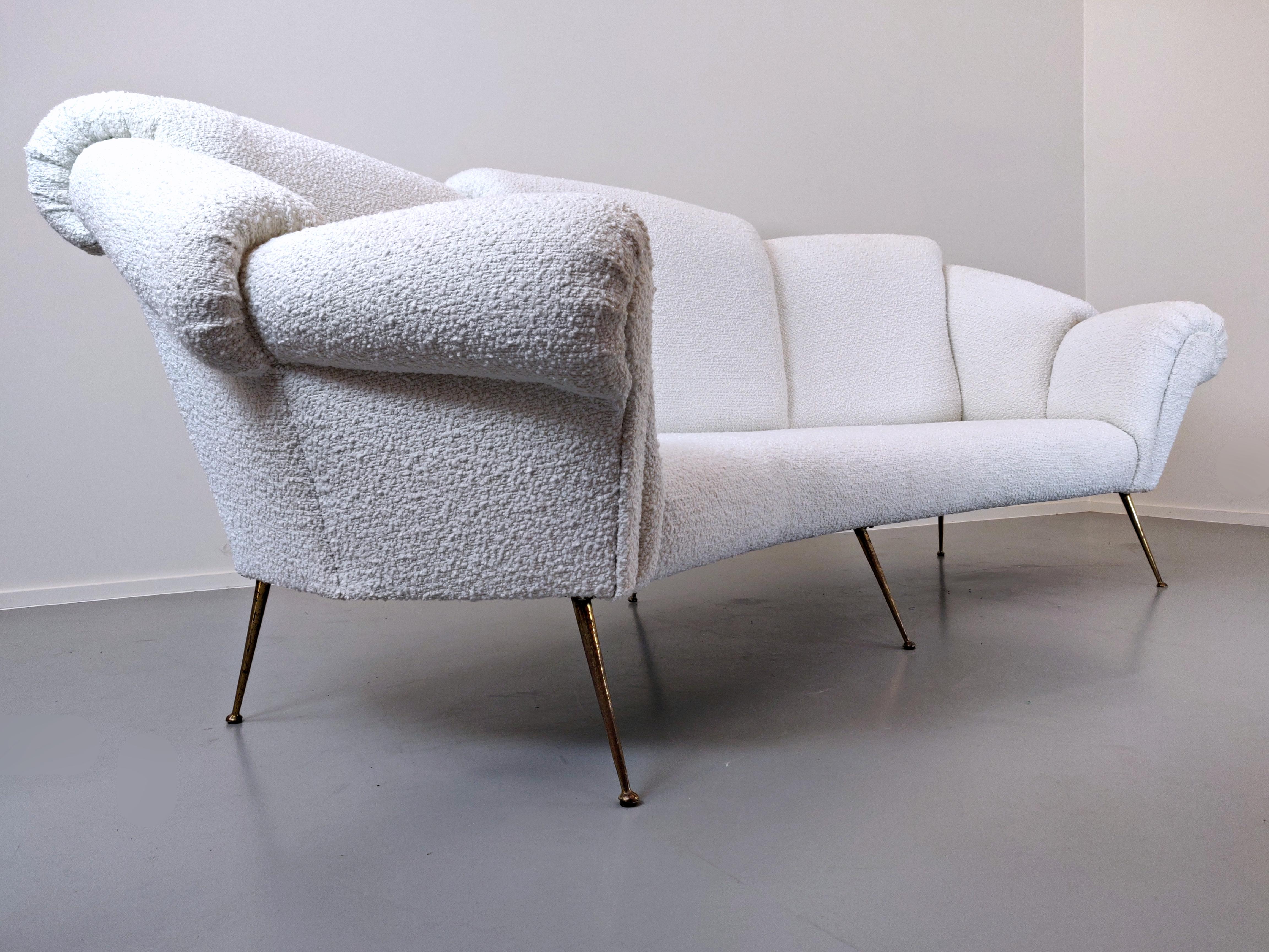 Italian Mid-Century Modern Sofa Attributed to Giacomo Balla, 1950s 4