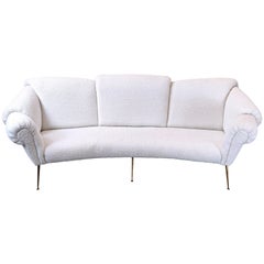 Italian Mid-Century Modern Sofa Attributed to Giacomo Balla, 1950s