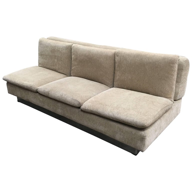 Italian Sofa Bed By Saporiti With Original Fabric From 1970s
