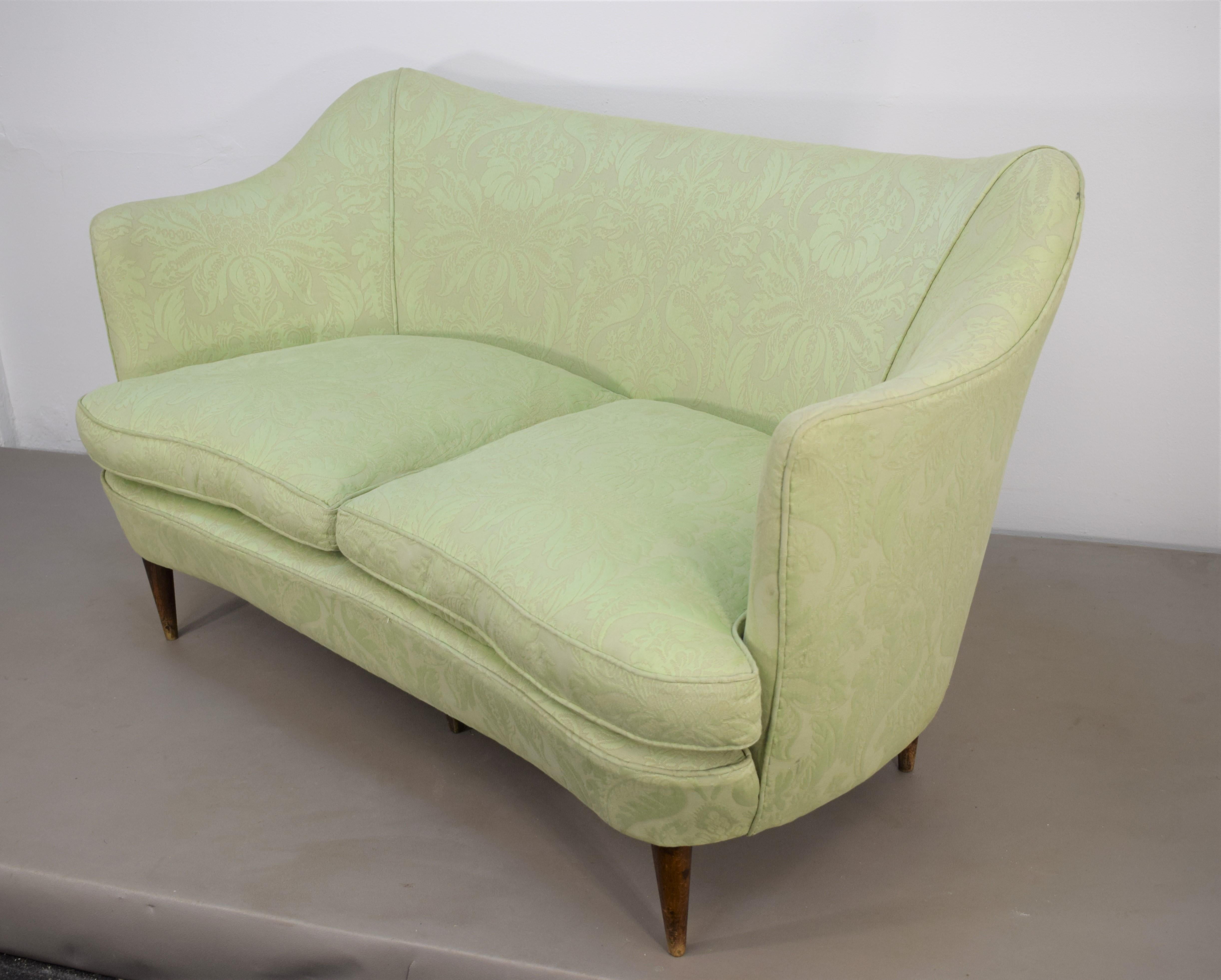 Italienisches Sofa von Casa E Giardino, 1950er-Jahre (Moderne der Mitte des Jahrhunderts) im Angebot