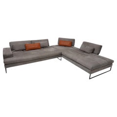 Italian Sofa by Gamma, The Sunset Sofa in Leather, Designed by Gabriele Ghetti