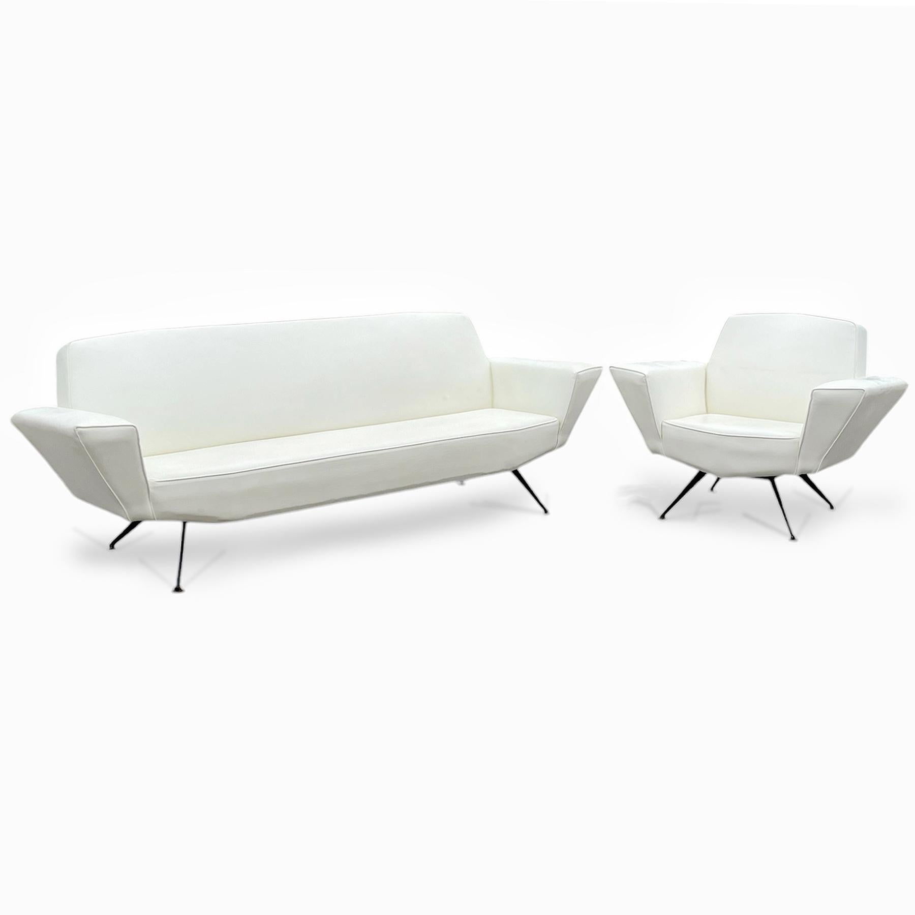Italian Sofa by Studio Tecnico for Lenzi For Sale 4