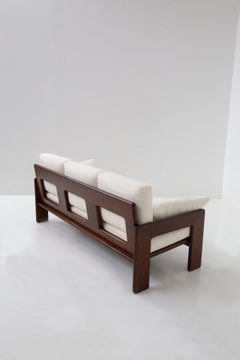 Italian Sofa by Serafino Arrighi in White Bouclé