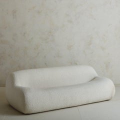 Italian Sofa in Ivory Alpaca Boucle