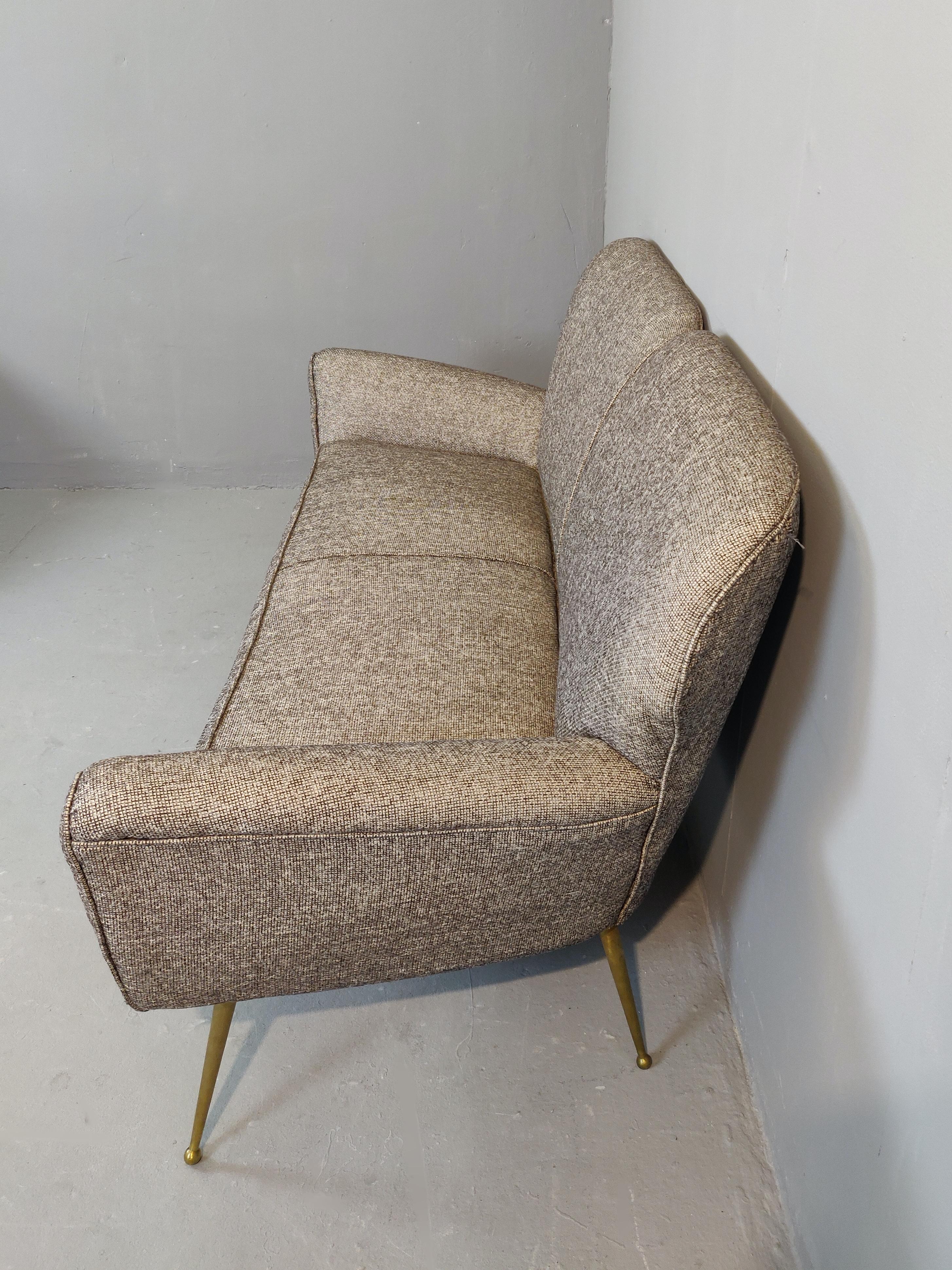 Italian Sofa, New Upholstery In Good Condition In Brussels, BE