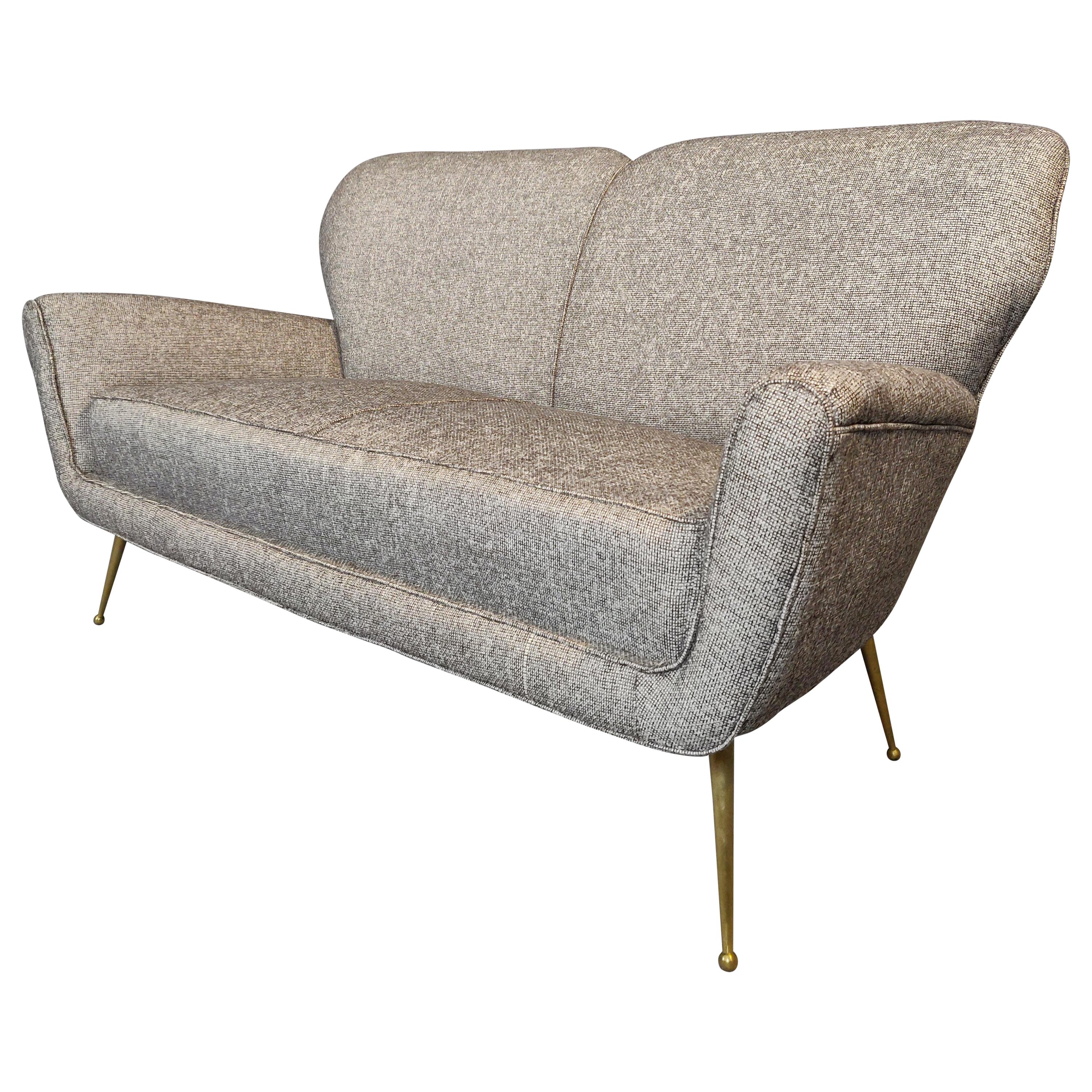 Italian Sofa, New Upholstery