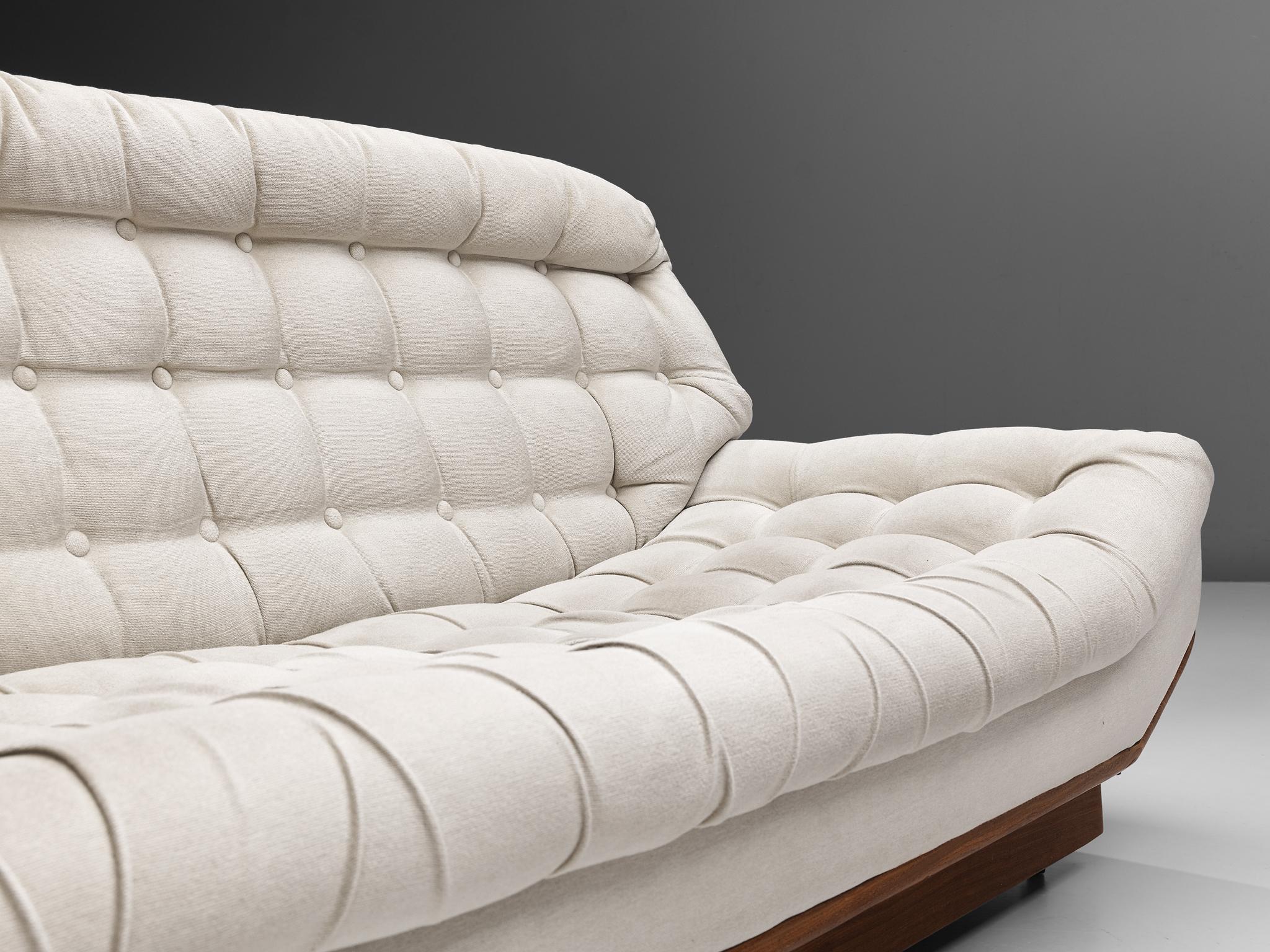 Italian Sofa with White Tufted Upholstery 2