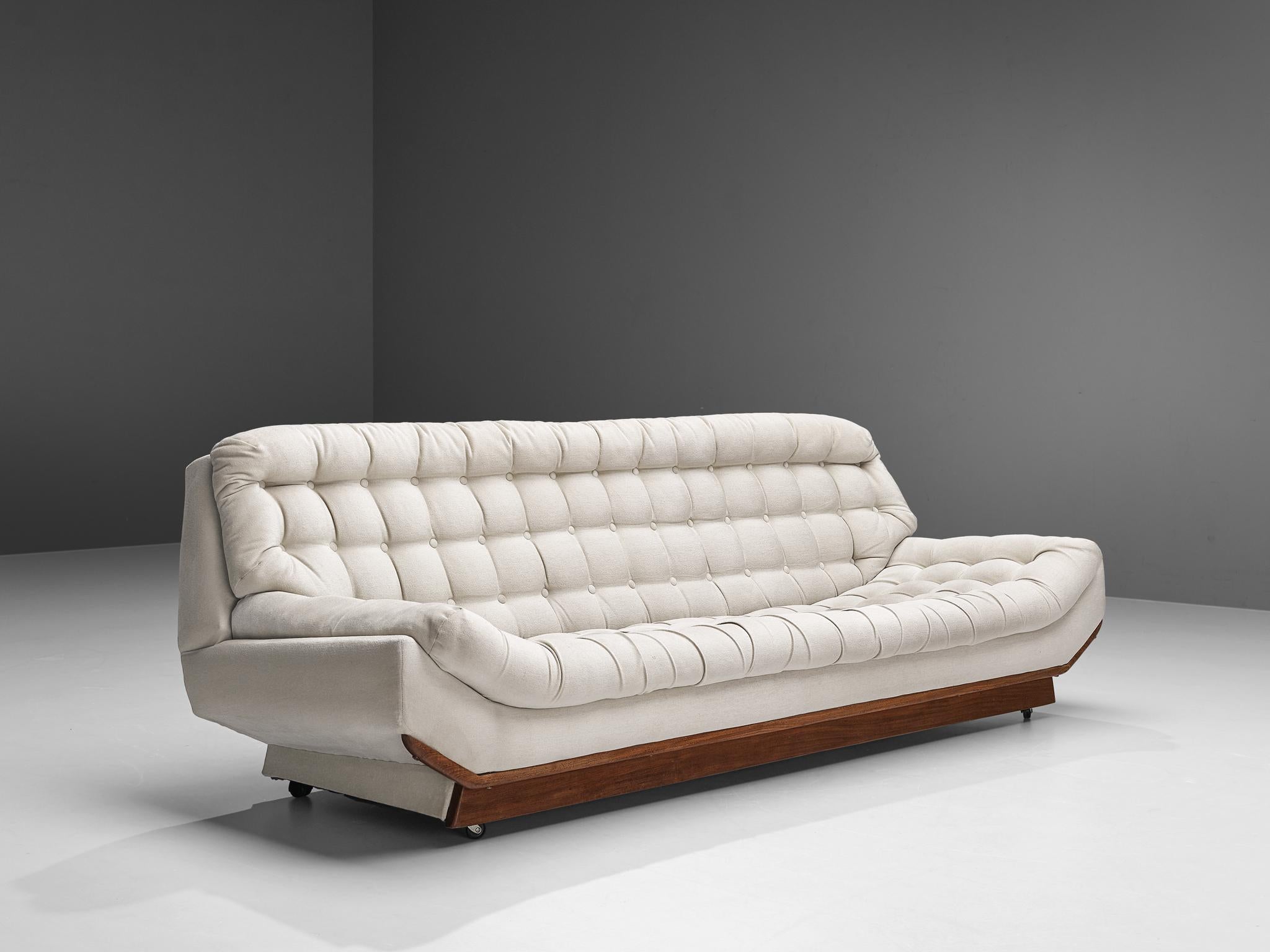 Italian Sofa with White Tufted Upholstery 4