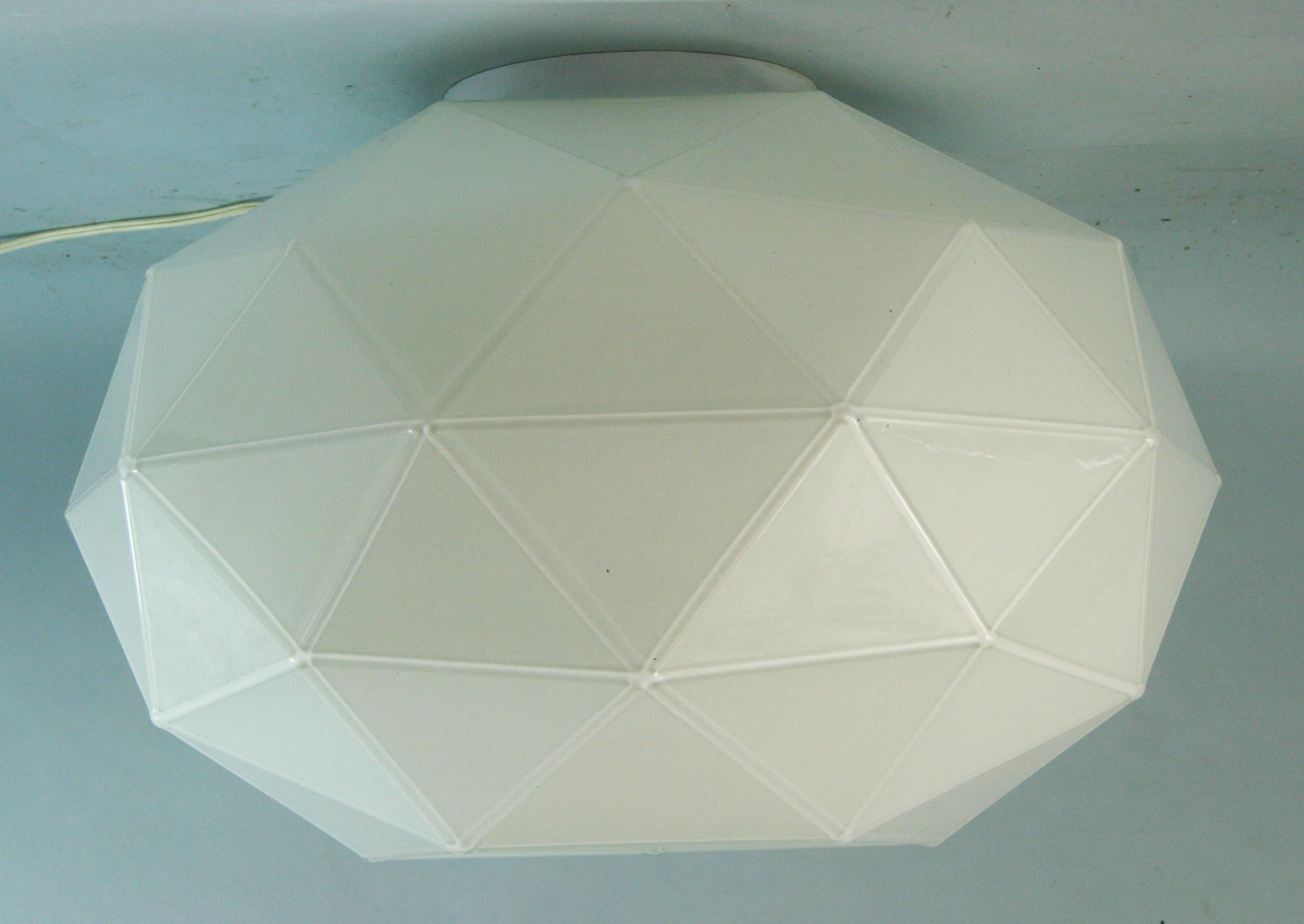 Italian Soffione Polyhedron Flushmount Designed by M.DeLucchi for Artemide For Sale 7