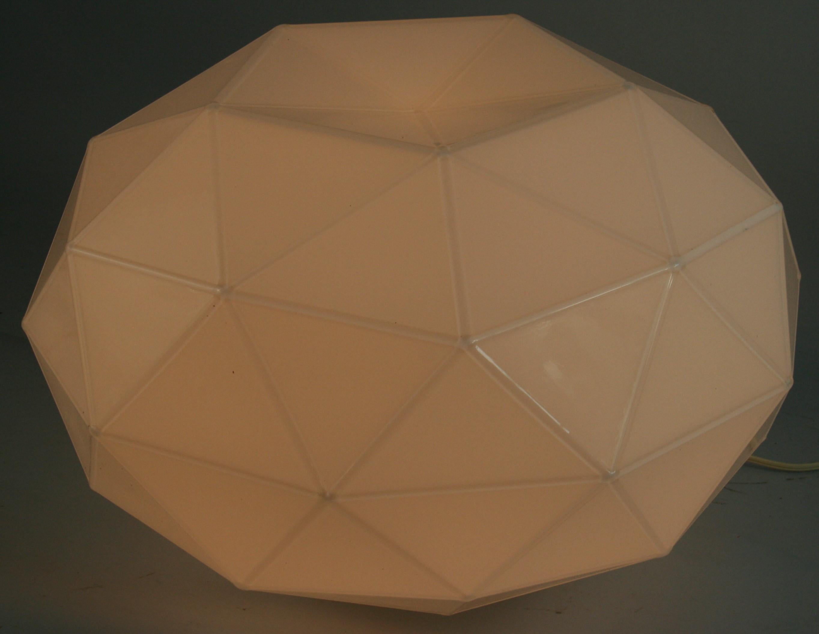 Italian Soffione Polyhedron Flushmount Designed by M.DeLucchi for Artemide For Sale 1