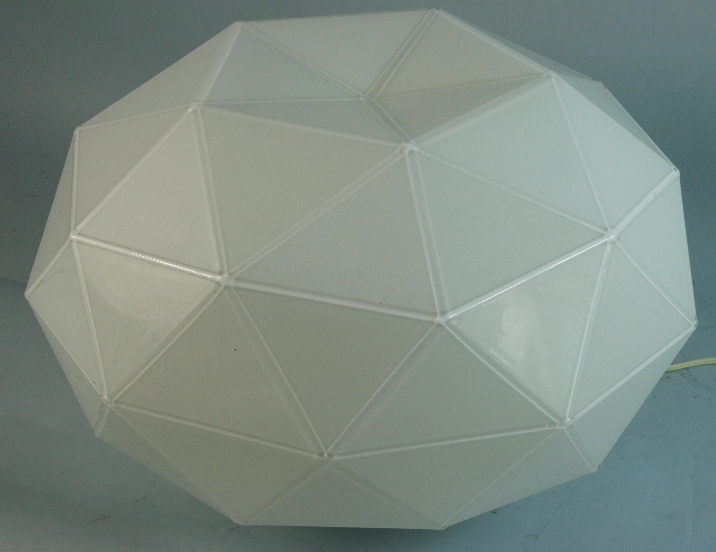 Italian Soffione Polyhedron Flushmount Designed by M.DeLucchi for Artemide For Sale 2