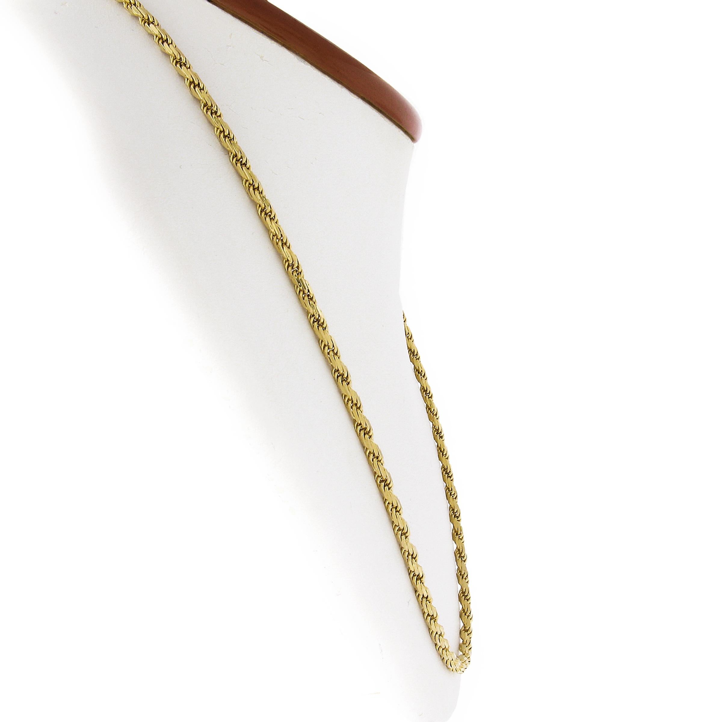 Collana a catena impilabile in oro giallo massiccio 18 carati da 20
