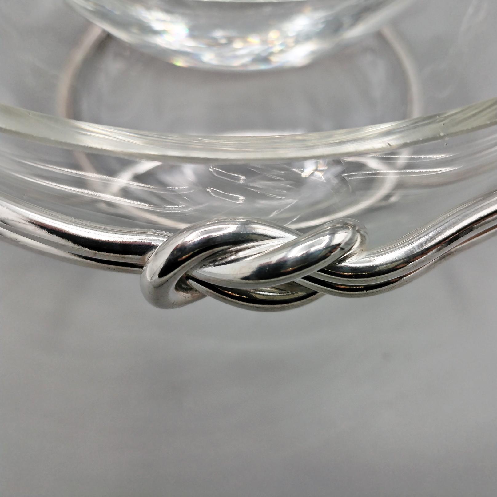 Caviarera italiana de plata 800 maciza Silver en venta