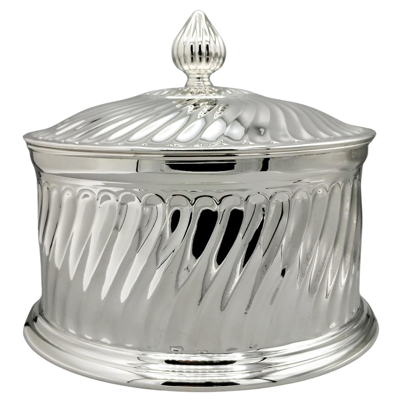 Caja italiana de plata 800 maciza hecha a mano