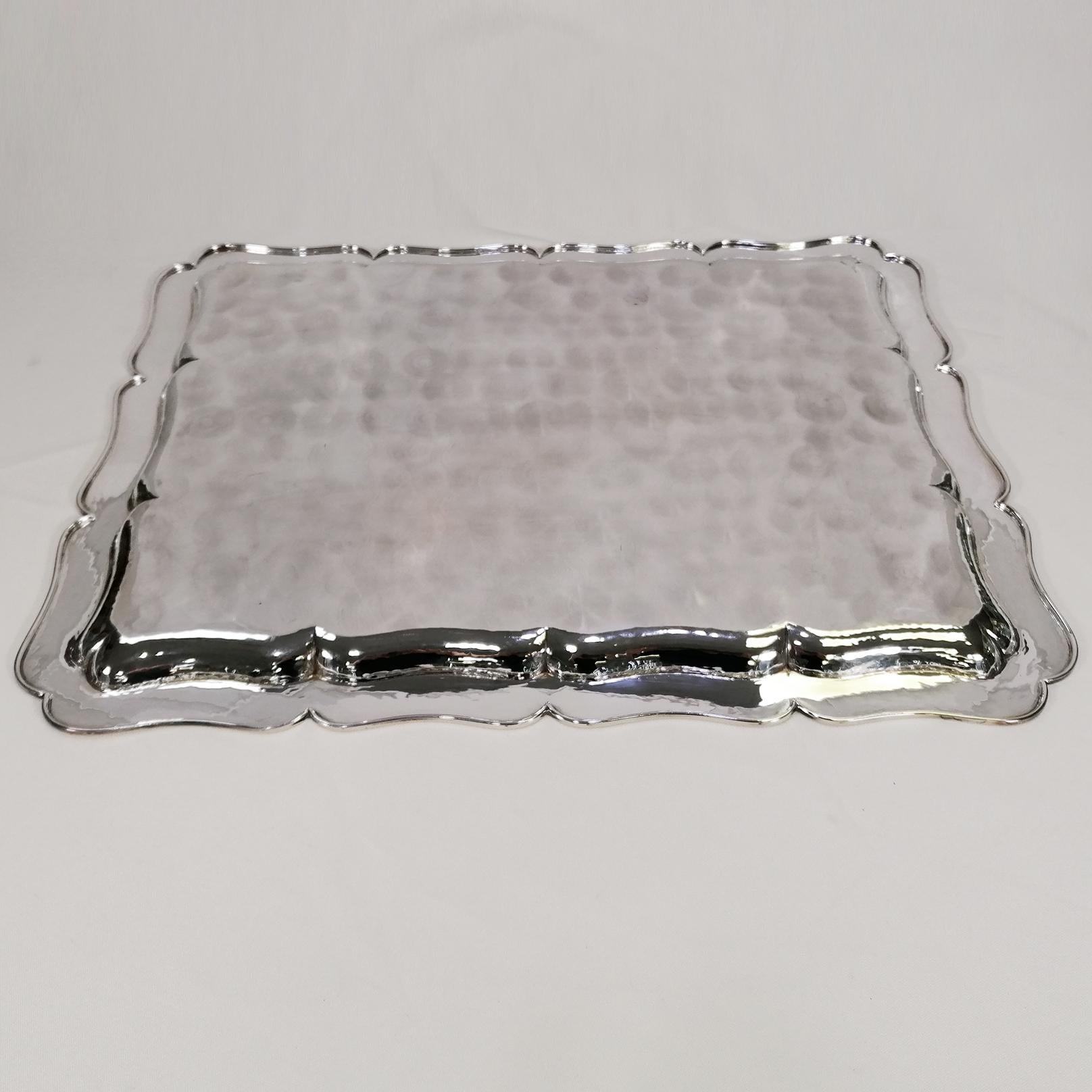 Bandeja de plata 800 maciza italiana en venta 6