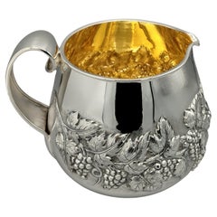 Jarra de vino italiana de plata 800 maciza