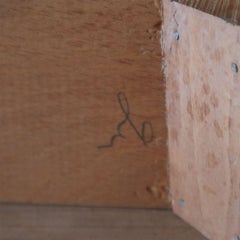 Tavolo da pranzo italiano in massello di Beeche di ISA Bergamo 1960