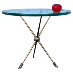 Italian Solid Brass Arrow Gueridon ca' 1940's