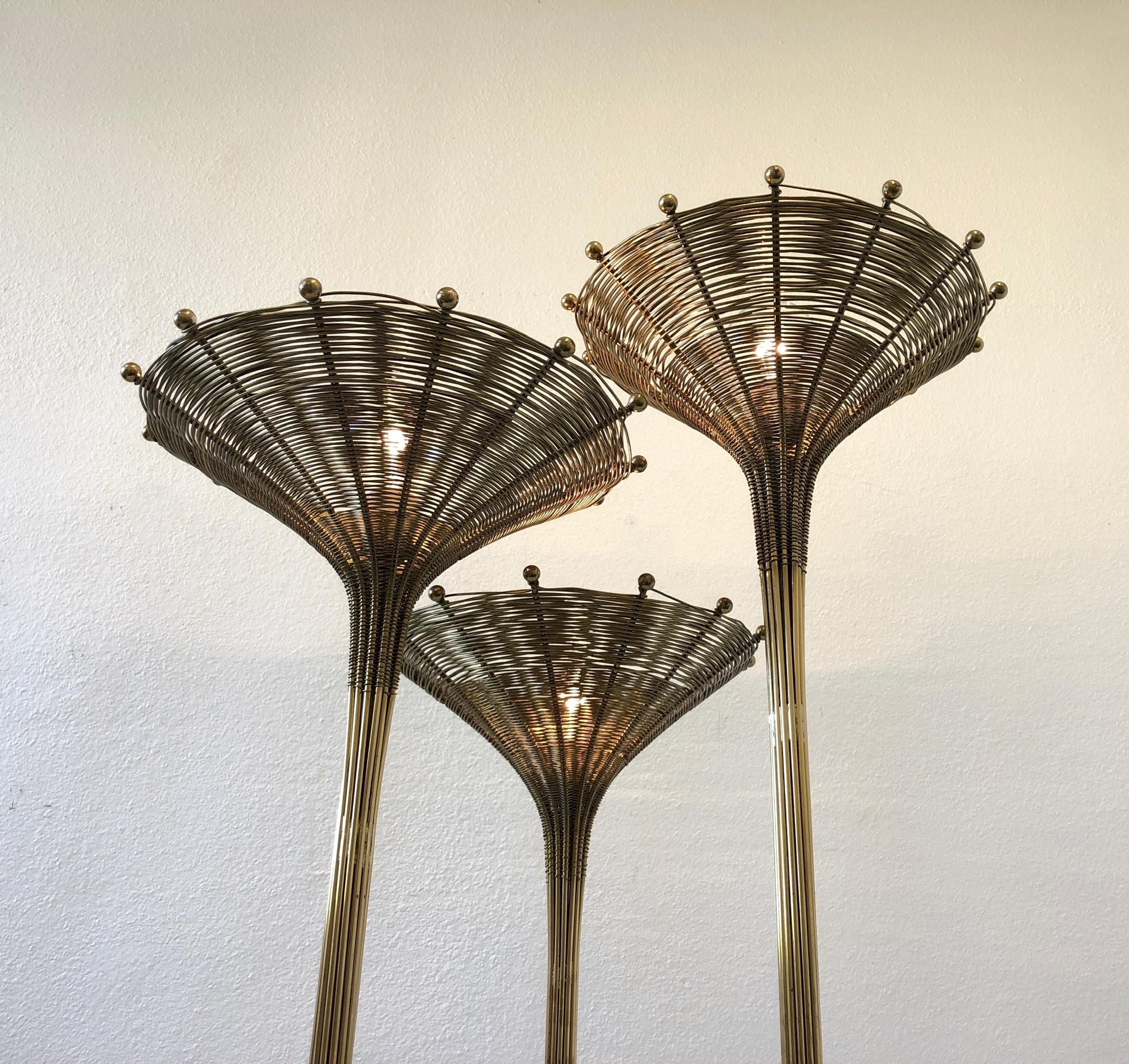 Italian Solid Brass Floor Lamp by Nucci Valsecchi 6