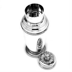 Italian Solid Silver Cocktail Shaker, circa 1960