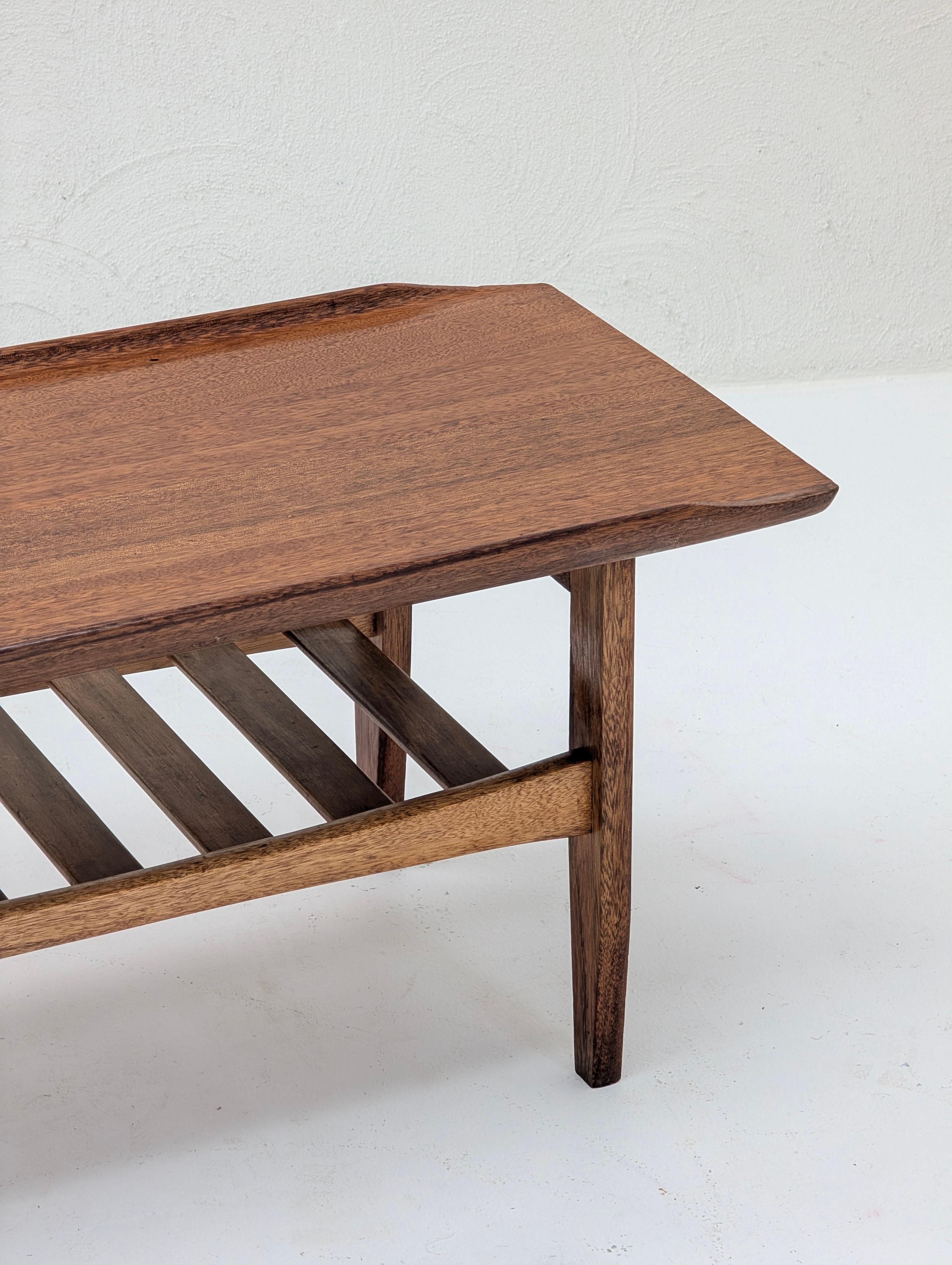 Table basse en teck massif italien 