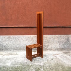 Italian Solid Wood Chair Mod Ara by Lella and Massimo Vignelli for Driade, 1974
