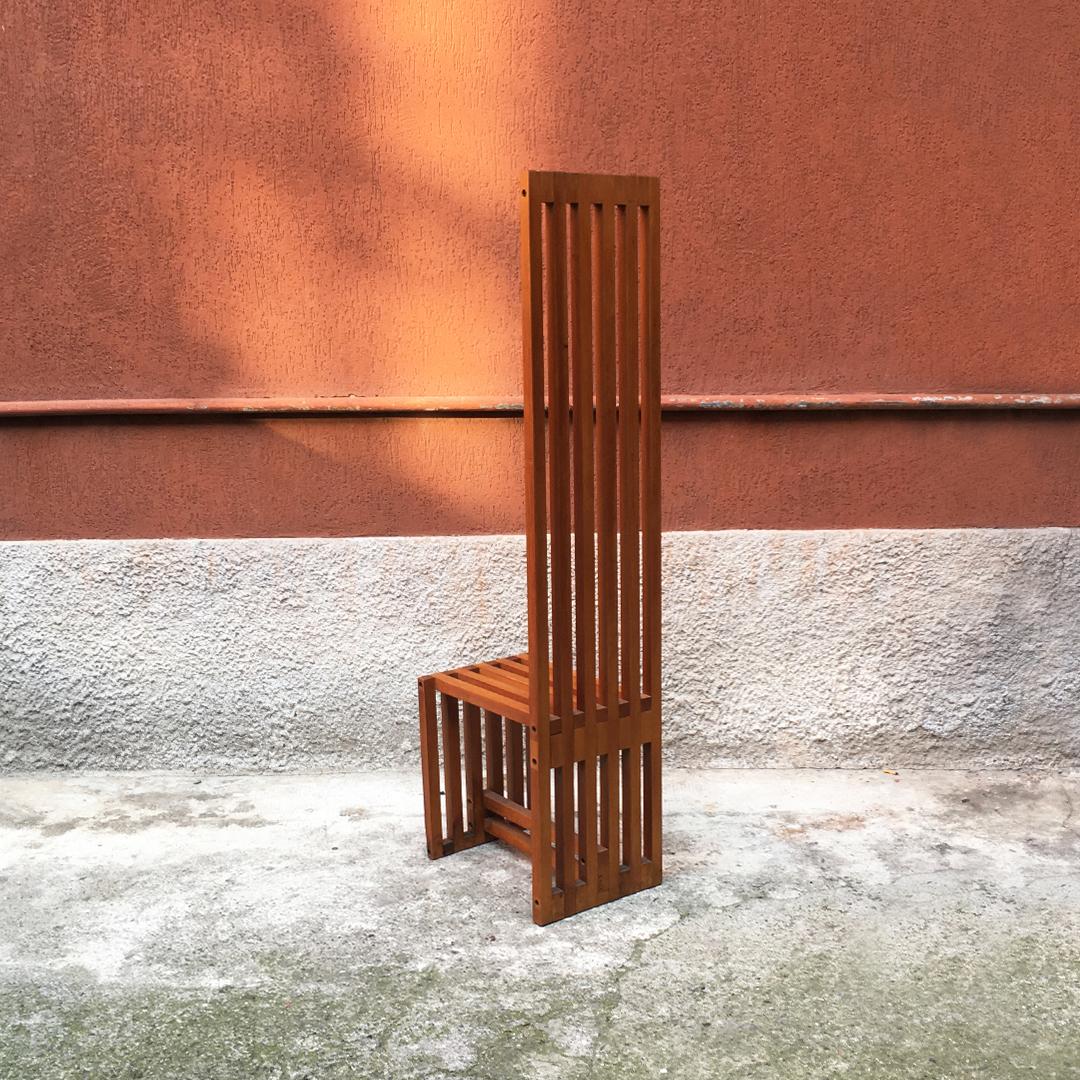 Italian Solid Wood Chair Mod Ara by Lella and Massimo Vignelli for Driade, 1974 In Good Condition In MIlano, IT