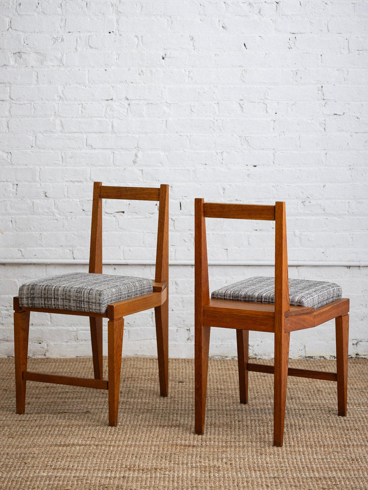 20th Century Italian Solid Wood Dining Chairs - a Set of 4 For Sale