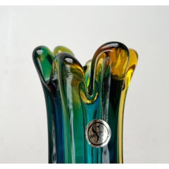 Italian Sommerso Murano Glass Vase attributed to Flavio Poli for Seguso, 1970s