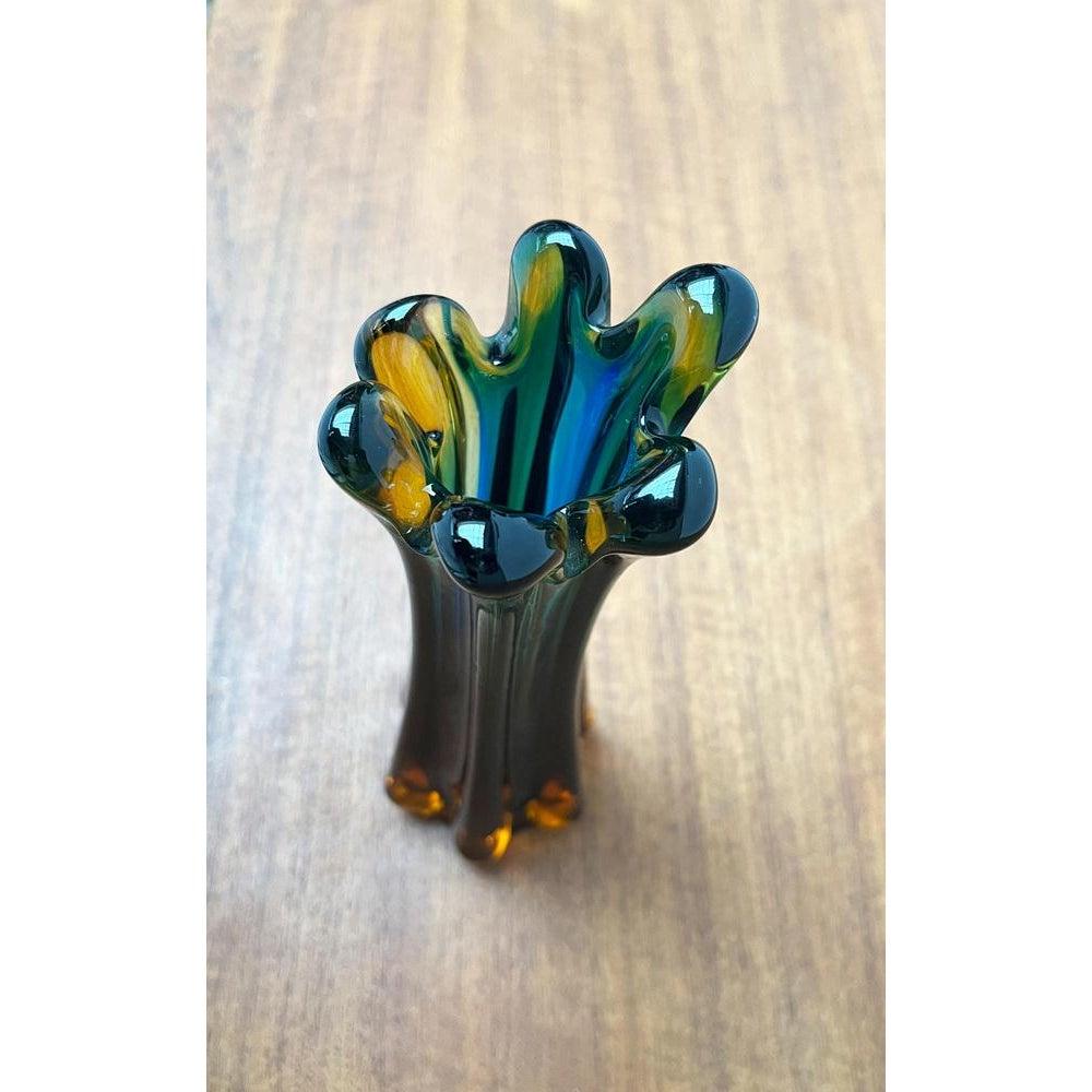 20th Century Italian Sommerso Murano Glass Vase attributed to Flavio Poli for Seguso, 1970s For Sale