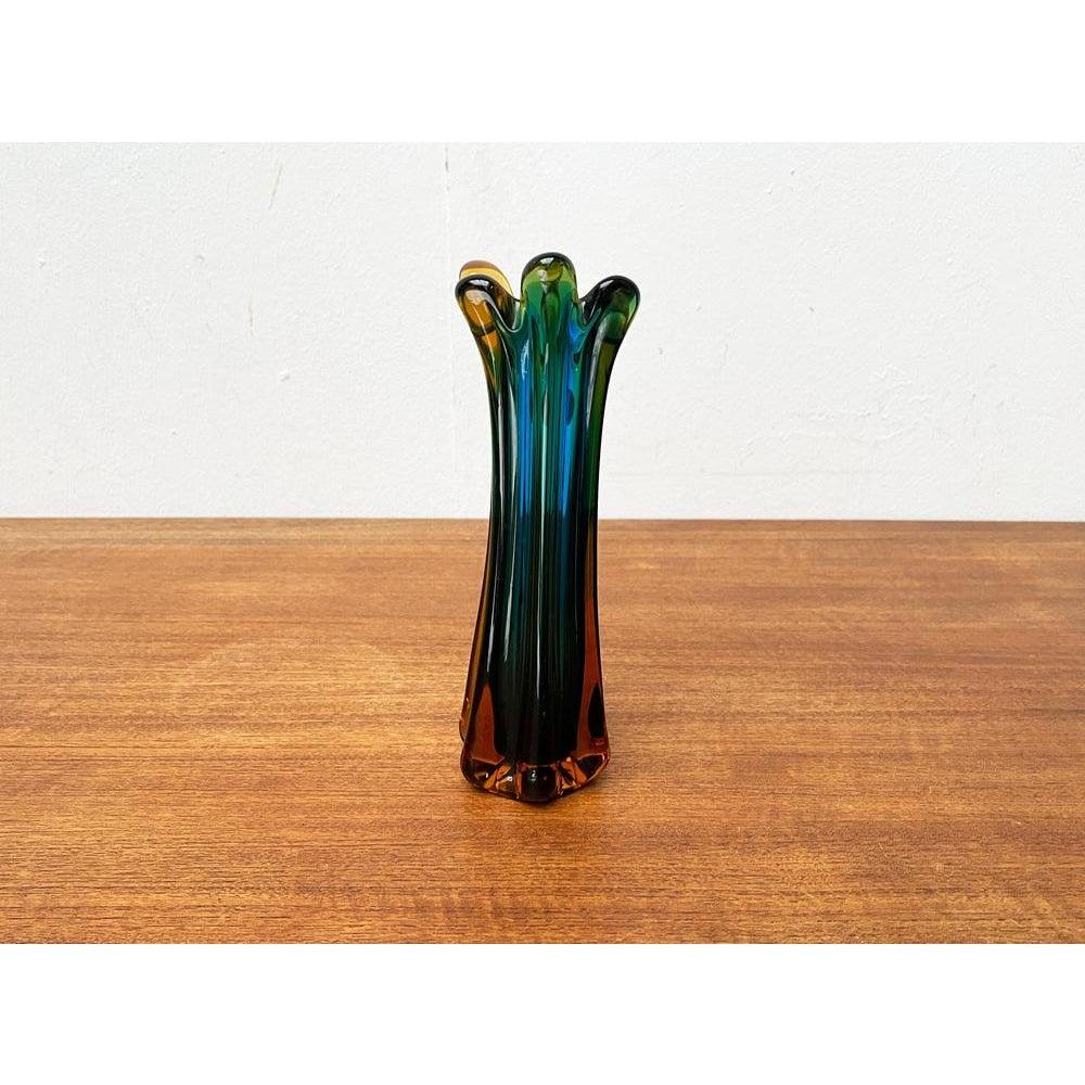 Italian Sommerso Murano Glass Vase attributed to Flavio Poli for Seguso, 1970s For Sale 1