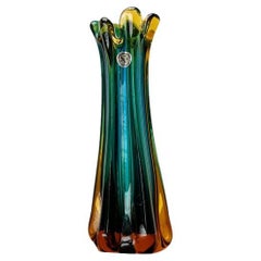 Italienische Murano-Glasvase Sommerso, Flavio Poli für Seguso, 1970er Jahre