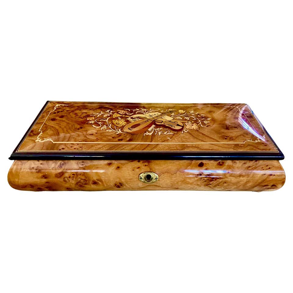 Inlaid Rosewood Jewelry Box For Sale at 1stDibs