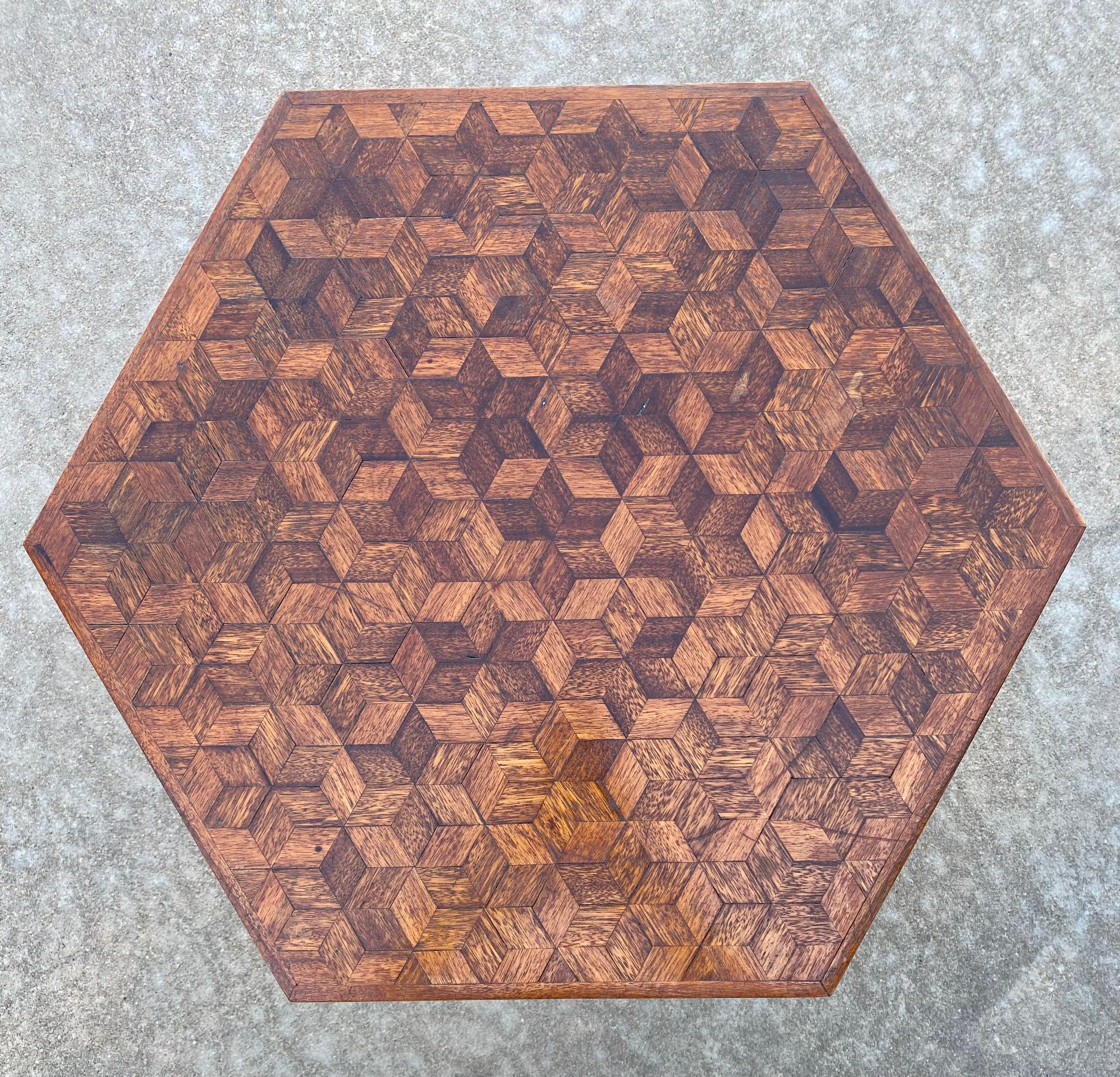 19th Century Italian Sorrento Marquetry Table in 