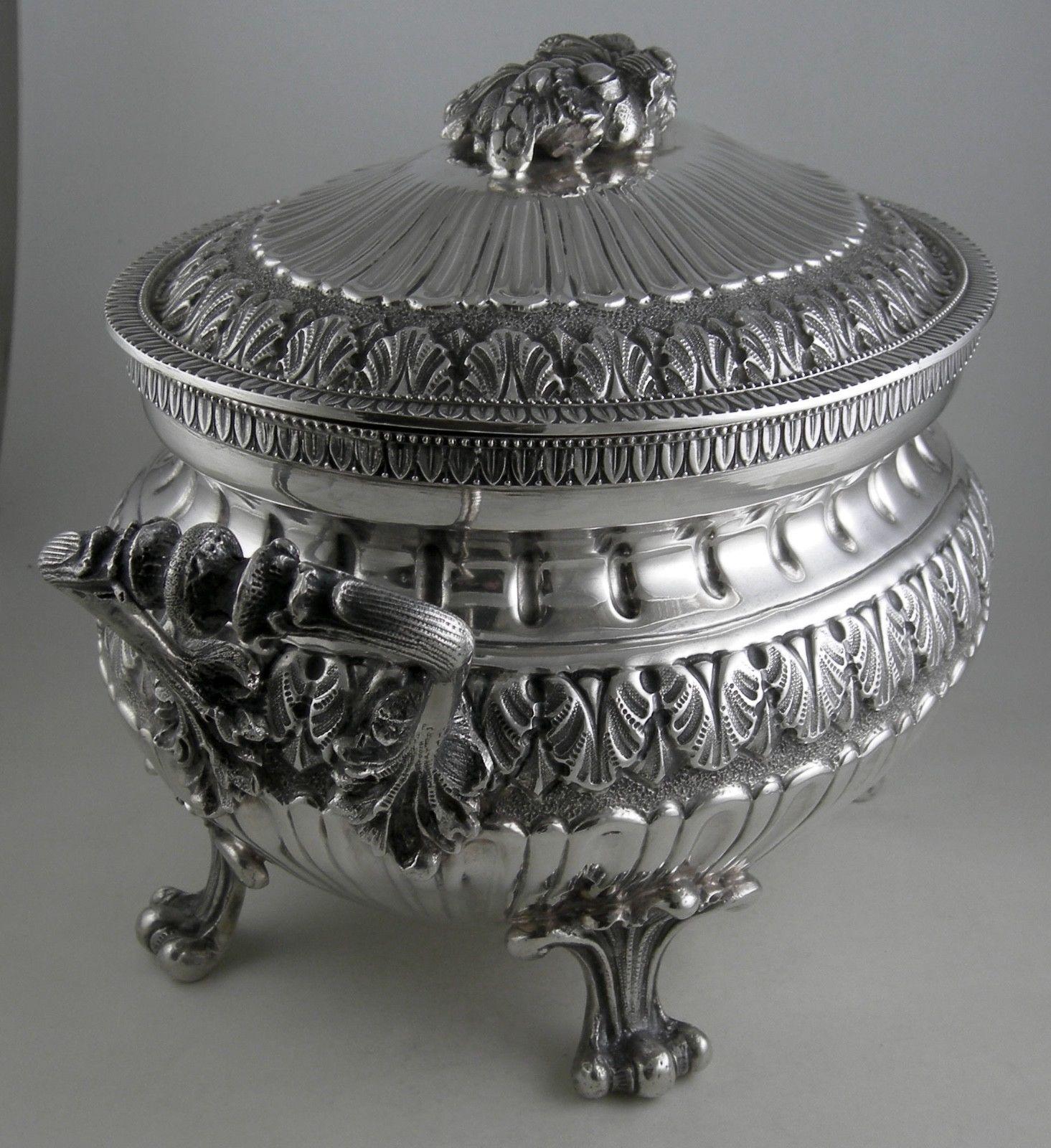 Baroque Italian Soup Tureen 800 Silver