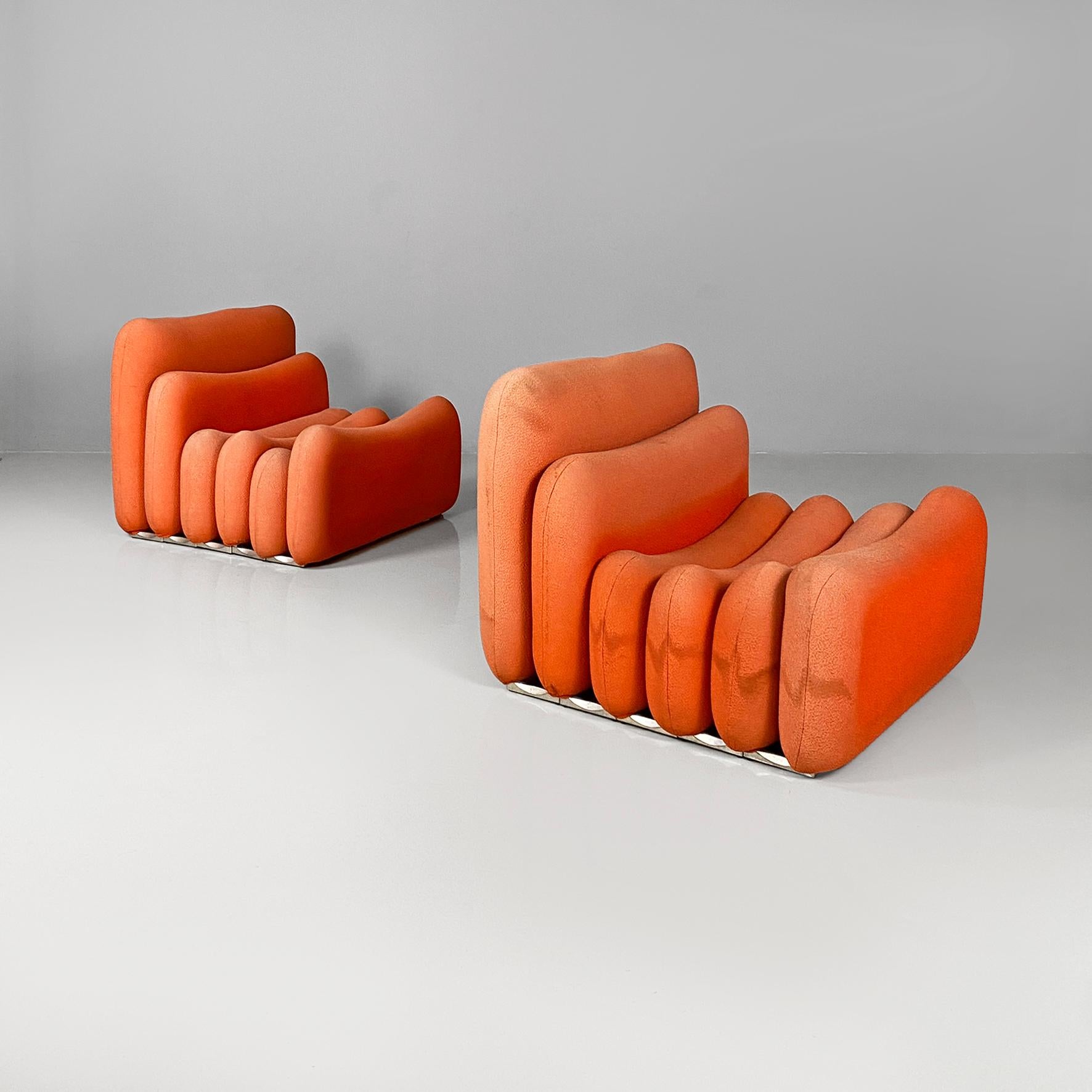 Fauteuils italiens du système supplémentaire de l'ère spatiale par Joe Colombo pour Sormani, 1970 en vente 12