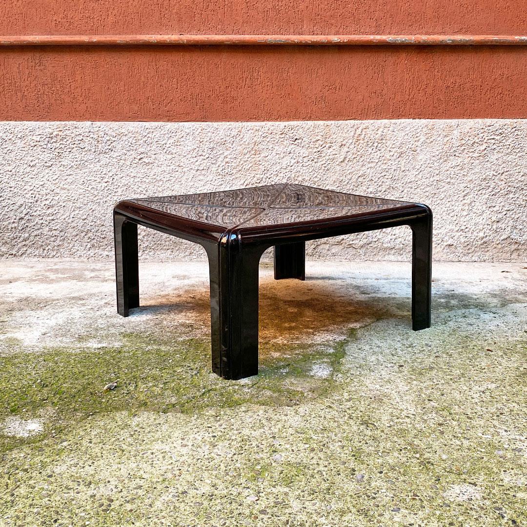 Italian Space Age Black Abs 4894 Coffee Table by Gae Aulenti for Kartell, 1970s 4