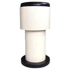 Used Italian Space Age black and white high bar stool, 1960s