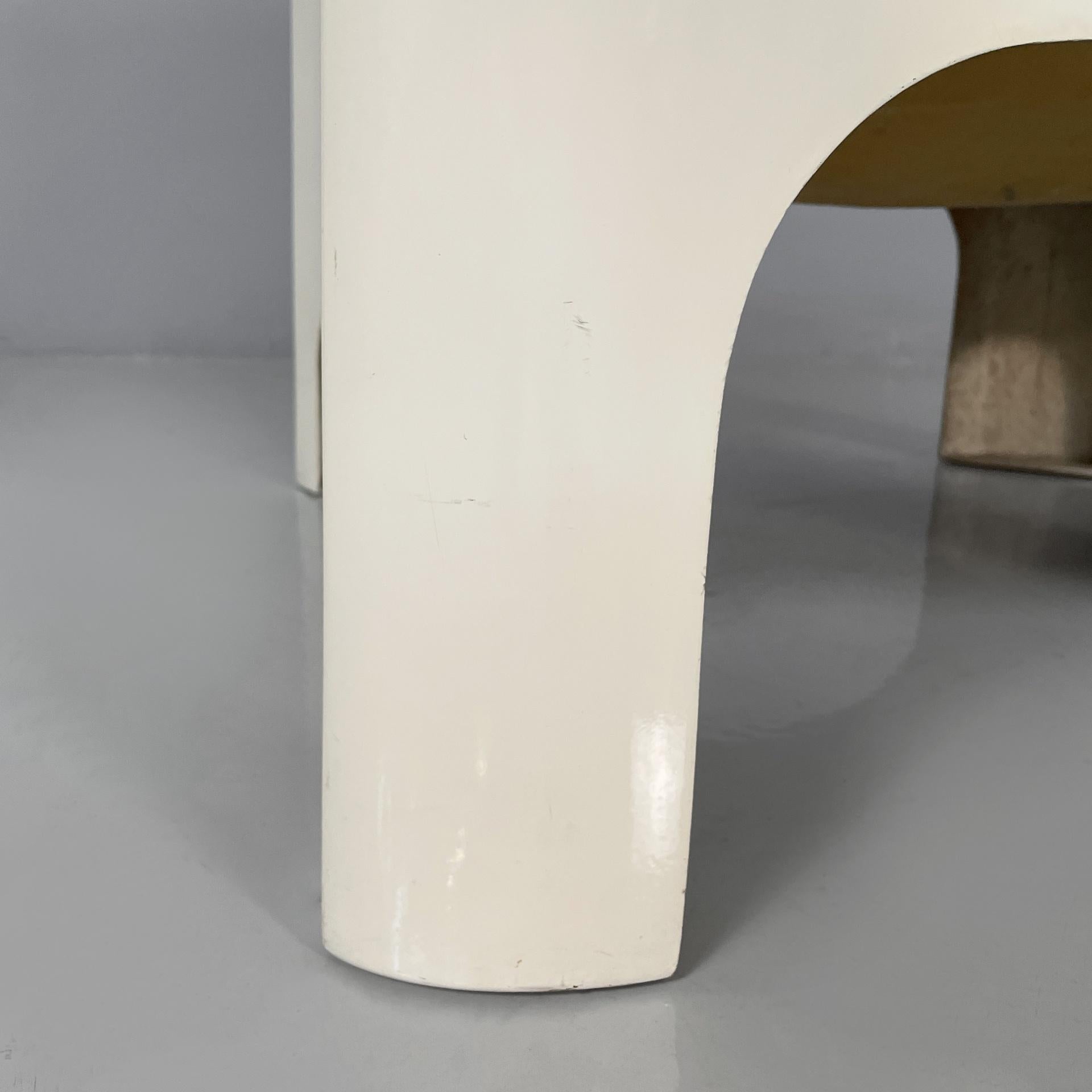 Fauteuils italiens de l'ère spatiale en cuir brun Gaia Carlo Bartoli Arflex, 1970 en vente 12